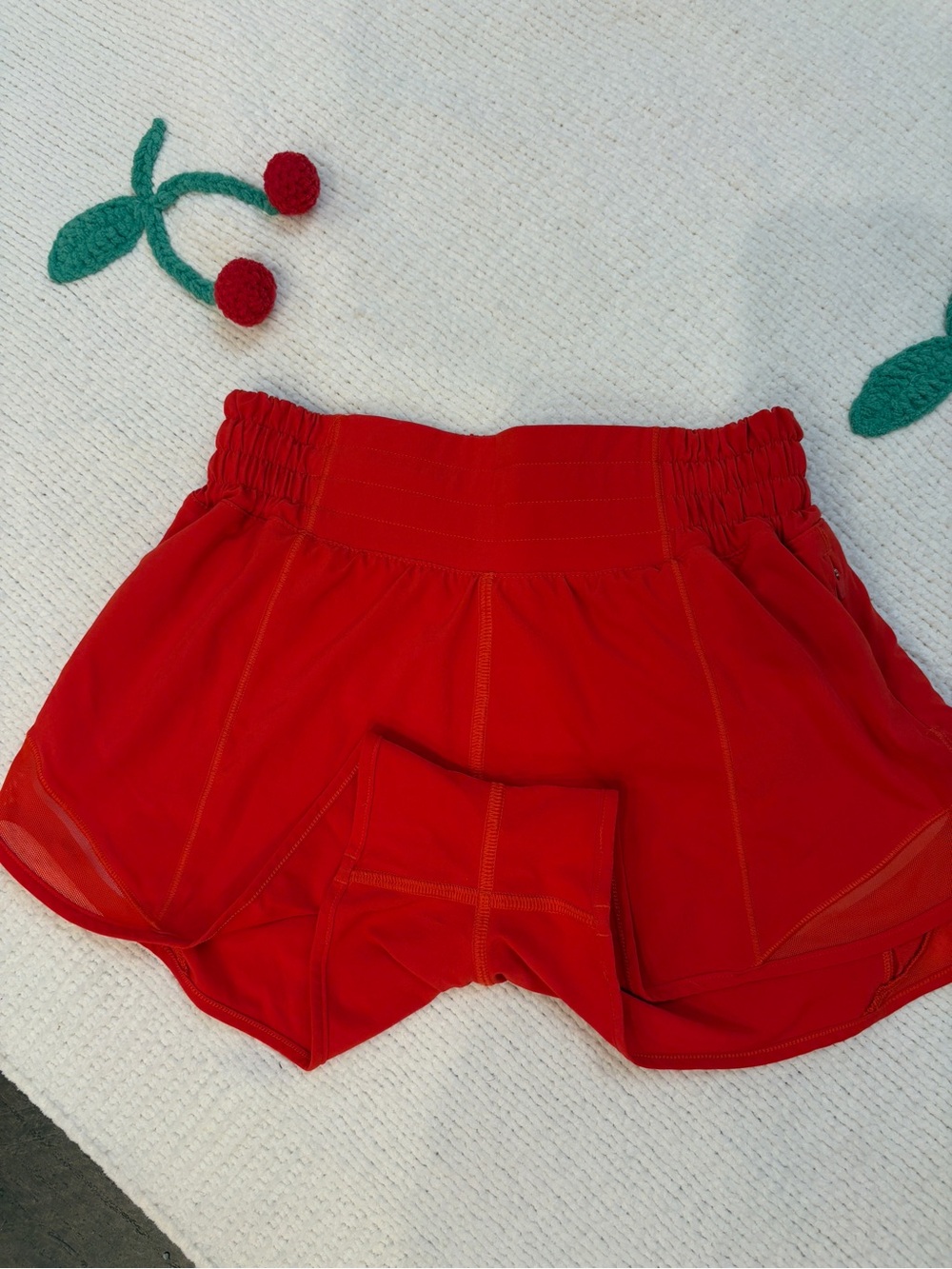 Lululemon Red Orange Hotty Hot Shorts 🫧 - Picture 2 of 7